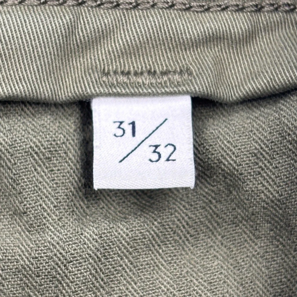 NN07 Pants Mens 31x32 Olive Green Marco 1400 Stretch Cotton Twill Chino Trousers
